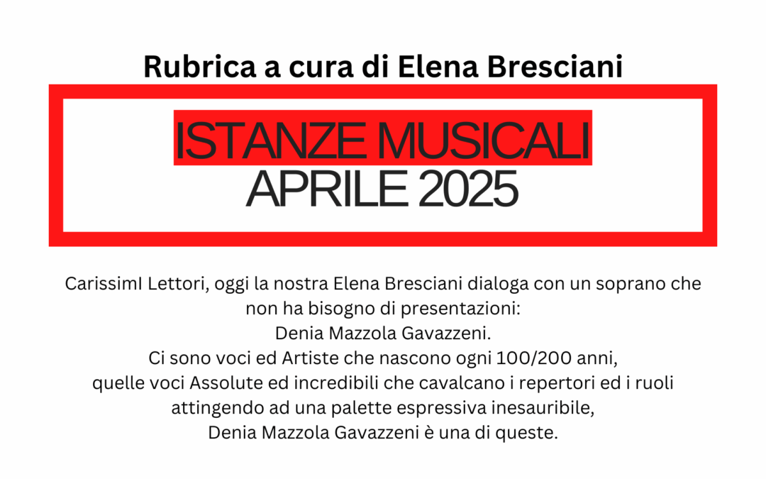 ISTANZE MUSICALI APRILE 2025