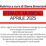 ISTANZE MUSICALI APRILE 2025